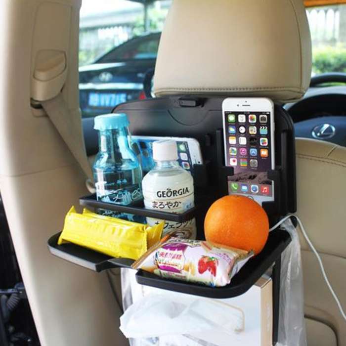 SHUNWEI SD-1509 Car Auto Back Seat Folding Table Drink Food Cup Tray Holder Stand Desk Multi-purpose