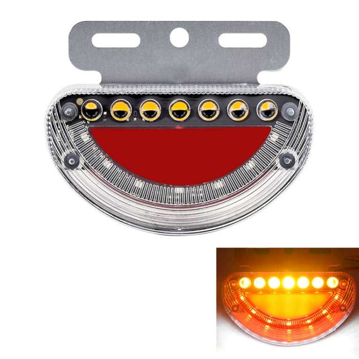 24V Truck / Bus Dynamic Blinker Flowing Water Side Light Waterproof Ground Light Tail / Reversing Li