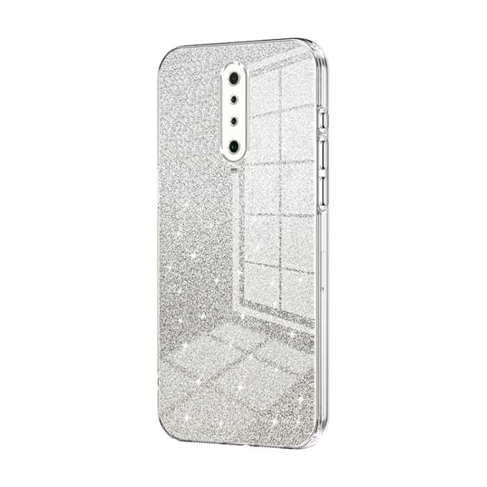 For Xiaomi Redmi K30 / K30 5G Gradient Glitter Powder Electroplated Phone Case(Transparent)