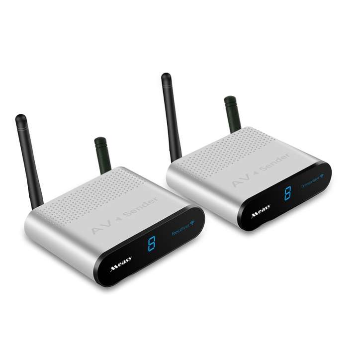 Measy AV230-2 2.4GHz Set-top Box Wireless Audio / Video Transmitter + 2 Receiver, Transmission Dista