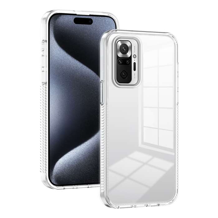 For Xiaomi Redmi Note 10 Pro 4G 2.5mm Anti-slip Clear Acrylic Hybrid TPU Phone Case(Transparent)