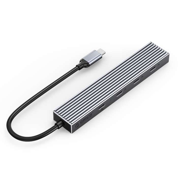 ORICO DHF-4C 4 in 1 USB-C / Type-C Interface Multifunctional Docking Station HUB(Grey)
