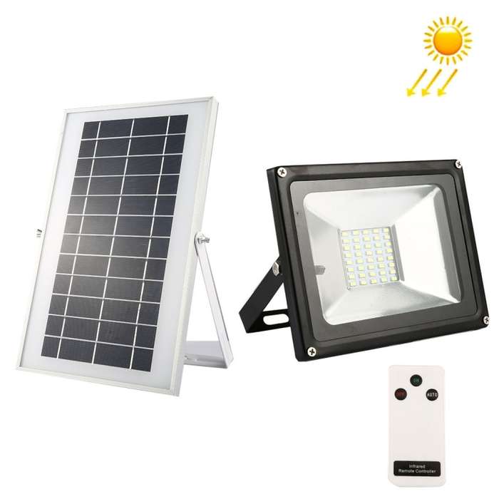 20W 1800LM Solar Floodlights , 40 LEDs White Light Waterproof IP65 Rechargeable Energy Lights with R