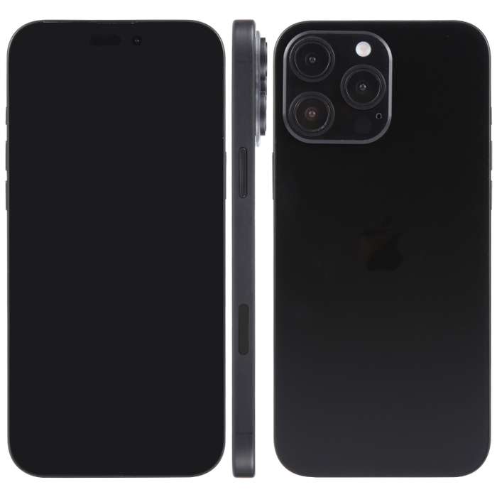 For iPhone 16 Pro Max Black Screen Non-Working Fake Dummy Display Model (Black)
