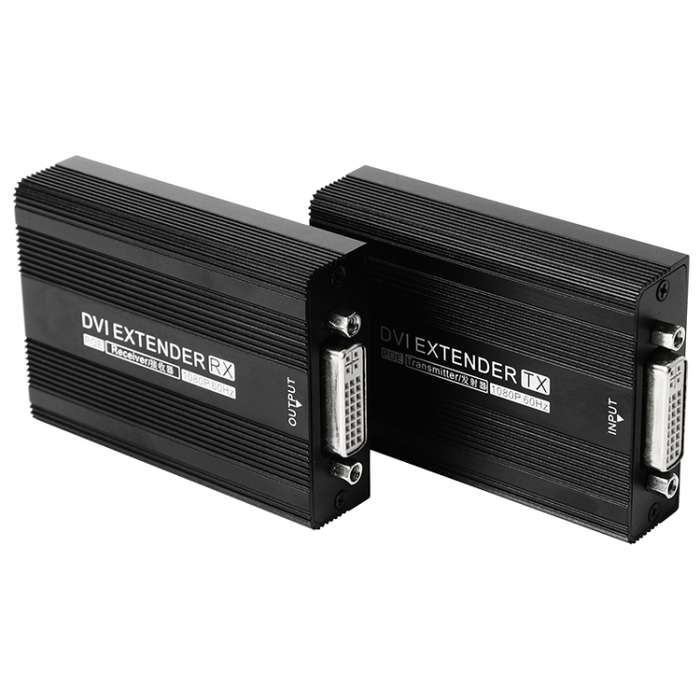 Measy DVI1815 DVI Extender Transmitter and Receiver Converter, POE Single Power Supply, Transmission
