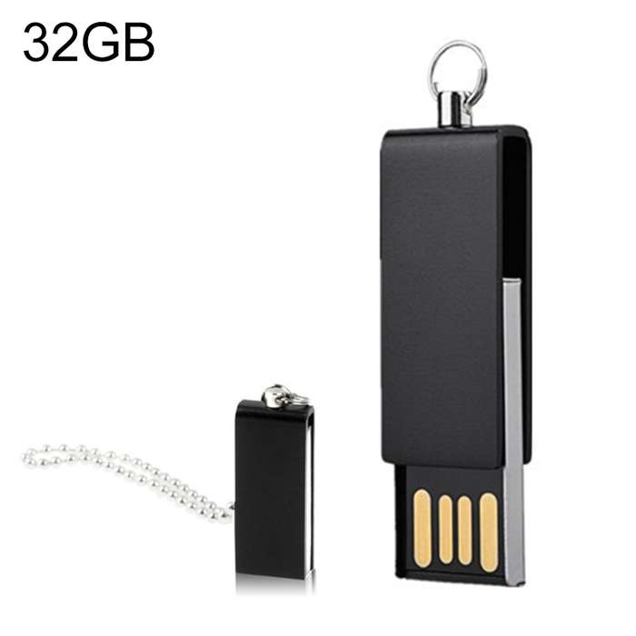 Mini Rotatable USB Flash Disk (32GB), Black
