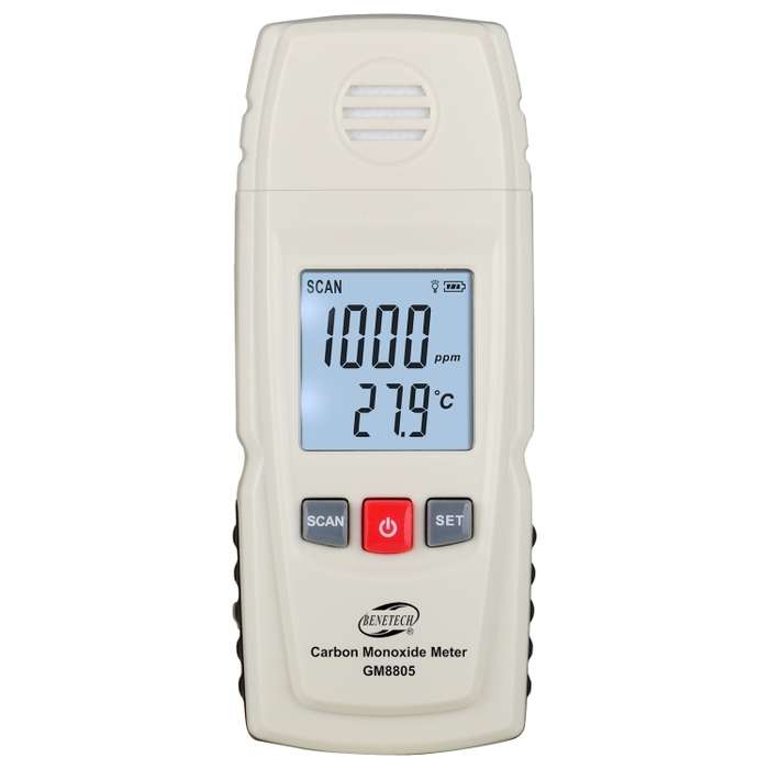BENETECH GM8805 LCD Display Handheld Carbon Monoxide CO Monitor Detector Meter Tester, Measure Range
