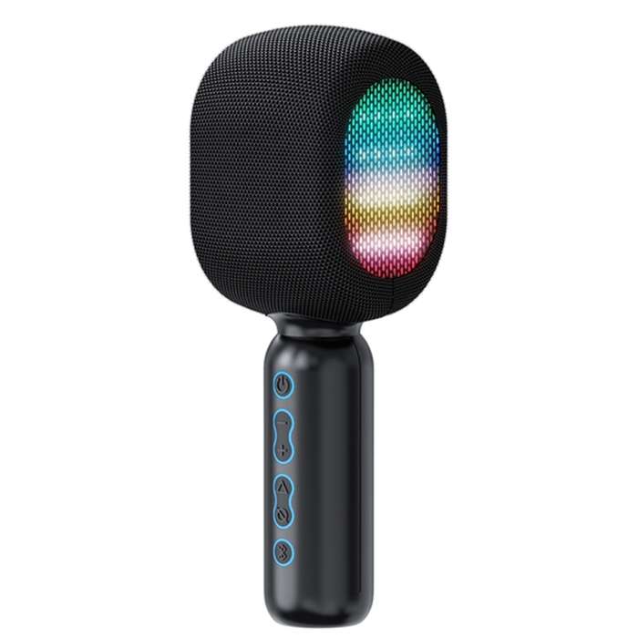 JY57 TWS Wireless Karaoke Microphone Bluetooth Handheld Portable Speaker Home KTV Player with LED Li