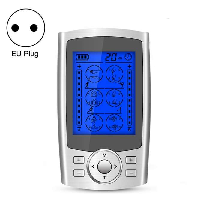 24-Mode Digital Electronic Pulse Massager Intelligent Whole Body Physical Therapy Meridian Massager,