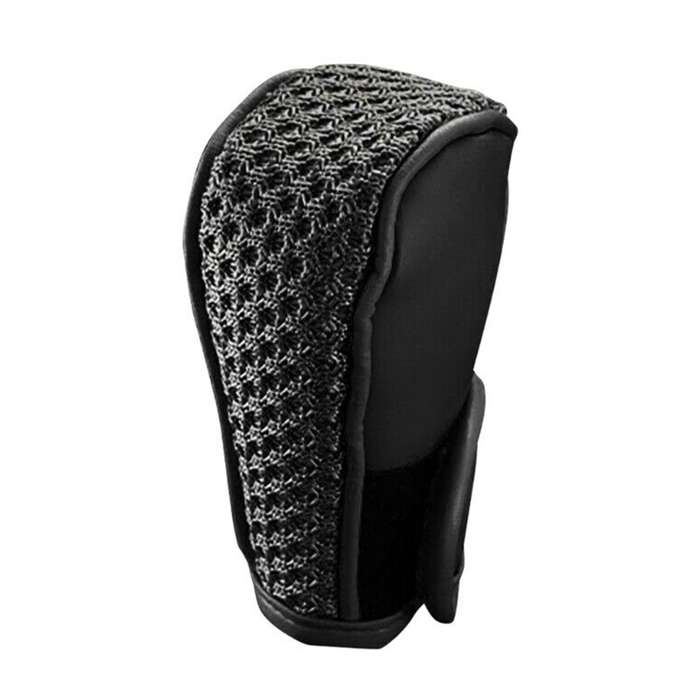 Universal Car PU + Ice Silk Gear Shift Knob Protective Cover (Brown)