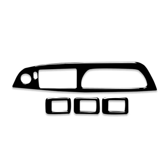 Car Left Drive Window Lift Panel + Start Button Decorative Sticker for BMW X5 E70 2008-2013 / X6 E71