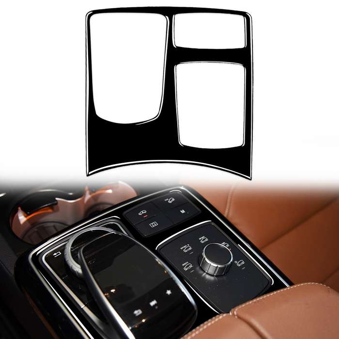 Car Left Drive Central Armrest Box Multimedia Panel Decorative Sticker For Mercedes-Benz GLE 2015-20