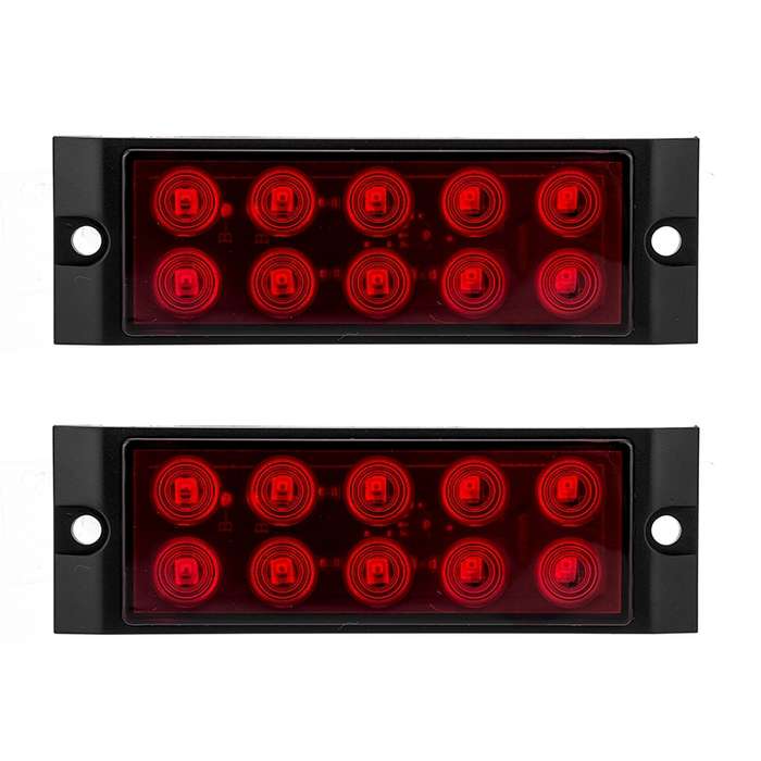 2pcs Car / Truck 10LEDs Side Marker Indicator Lights Bulb Lamp (Orange)