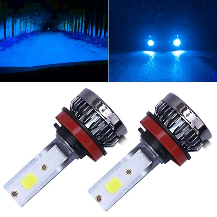 2 PCS H11 DC9-36V / 36W / 3000K / 6000LM IP68 Car / Motorcycle Mini COB LED Headlight Lamps / Fog Li