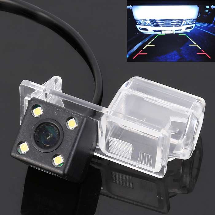 656x492 Effective Pixel HD Waterproof 4 LED Night Vision Wide Angle Car Rear View Backup Reverse Cam