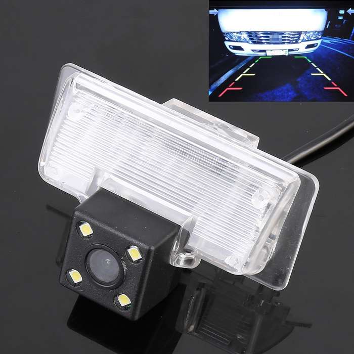 656x492 Effective Pixel HD Waterproof 4 LED Night Vision Wide Angle Car Rear View Backup Reverse Cam