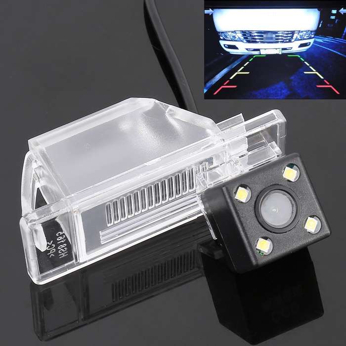 656x492 Effective Pixel HD Waterproof 4 LED Night Vision Wide Angle Car Rear View Backup Reverse Cam