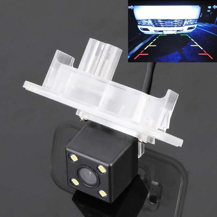 656x492 Effective Pixel HD Waterproof 4 LED Night Vision Wide Angle Car Rear View Backup Reverse Cam