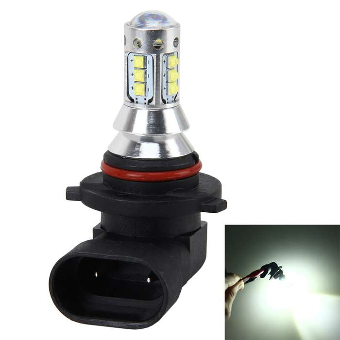 9005 50W 500 LM 6000K Car Fog Light with 16 Lamps, DC 12V-24V (White Light)