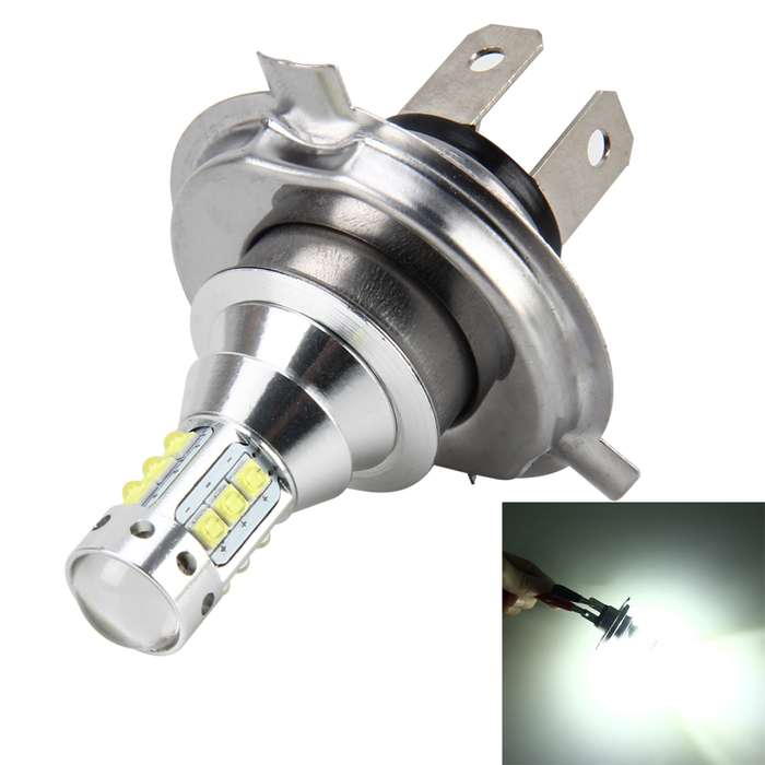 H4 50W 500 LM 6000K Car Fog Light with 16 Lamps, DC 12V-24V(White Light)