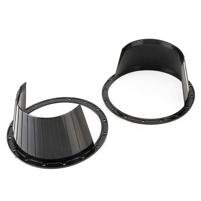 2 PCS 6.5 inch Car Auto Loudspeaker Plastic Waterproof Cover with Protective Cushion Pad, Inner Diam