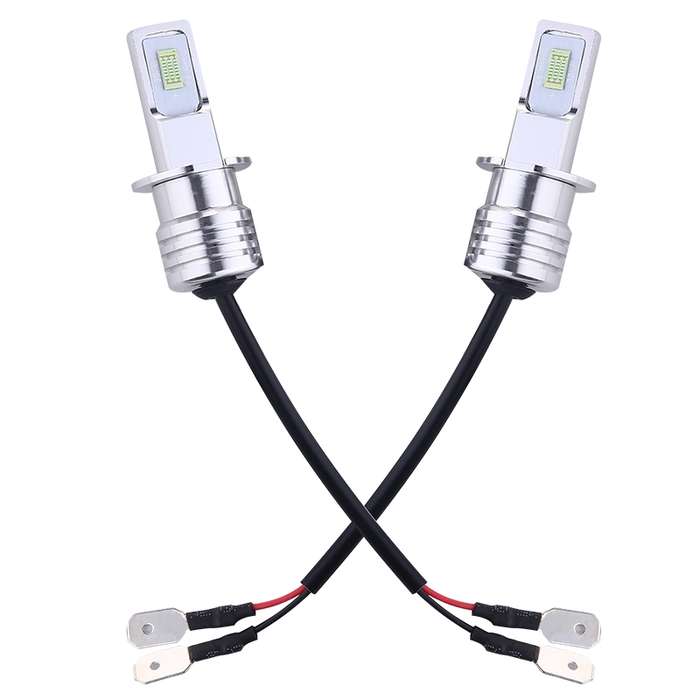 2 PCS H3 72W 1000LM 6000-6500K Super Bright Car Fog Light LED Bulbs, DC 12-24V(Yellow Light)