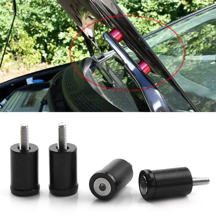 4 PCS Car Modified Isolation Column Engine Cover Blocked Up Screw Engine Turbine Ventilation Gasket