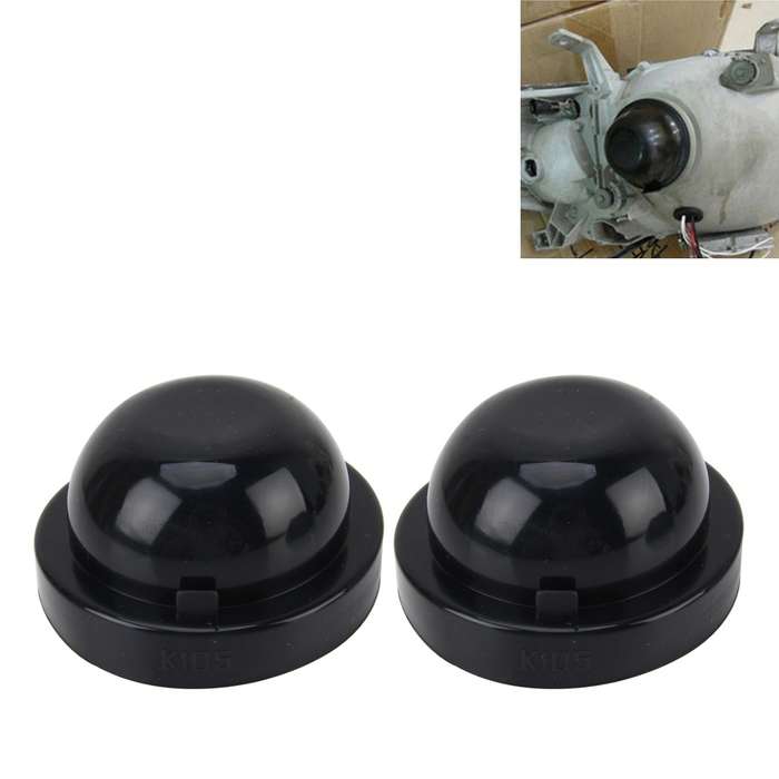 2 PCS K105 Universal Car LED Headlight HID Xenon Lamp Silicone Dust Cover Seal Caps Car Dust Cover W