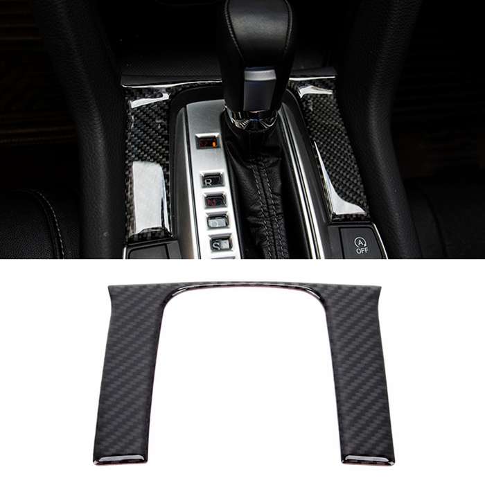 Carbon Fiber 3D DIY Shift Gear Panel Knob Cover Trim Decorative Sticker for Honda Civic 10th Gen 201