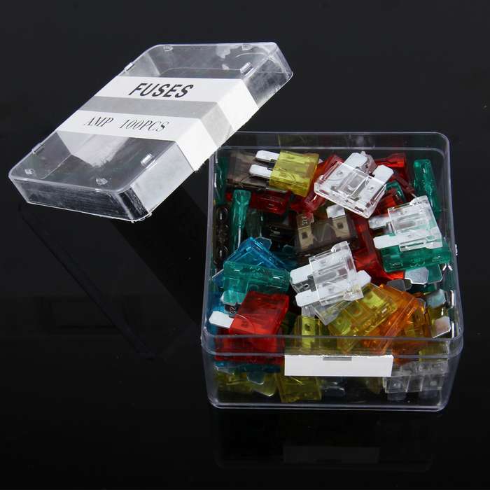 100 PCS 5Amp 7.5Amp 10Amp 15Amp 20Amp 25Amp 30Amp Add-a-circuit Fuse Tap Adapter Blade Fuse Holder(B