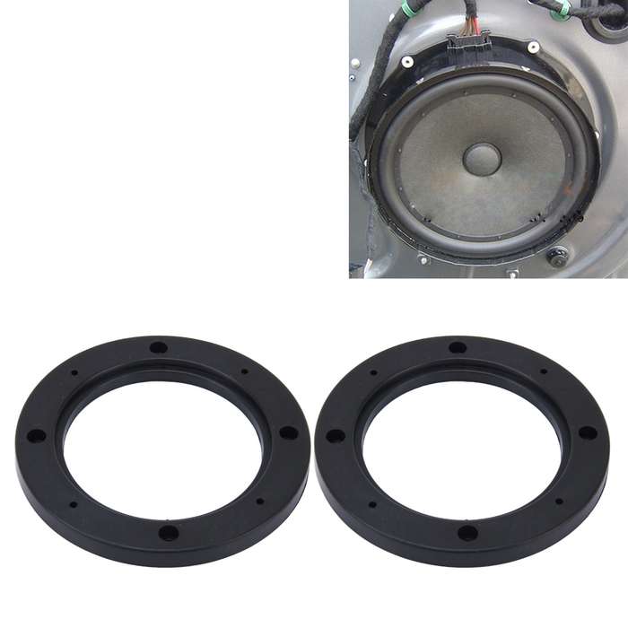 2 PCS 5 inch Car Auto ABS Loudspeaker Base Protection Hollow Cover Holder Mat, Inner Diameter: 12.5c