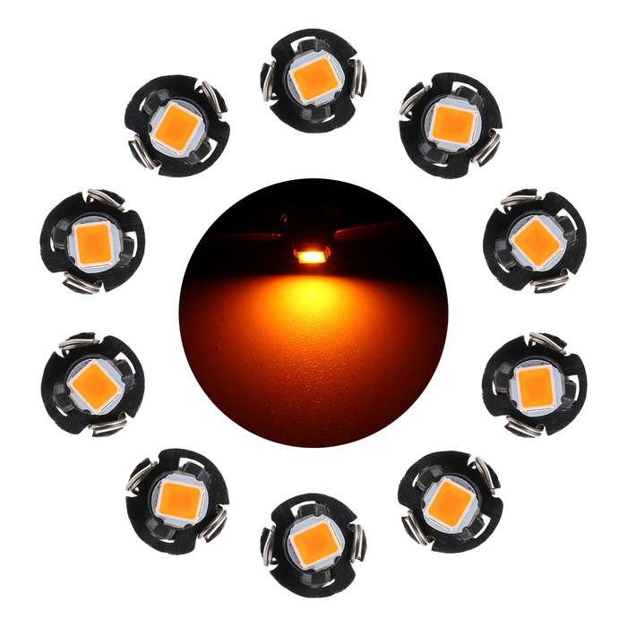 10 PCS 0.5W T3 Instrument Panel LED Light Dashboard Indicator Lamp Bulb(White Light)