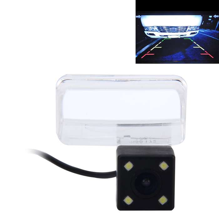 656x492 Effective Pixel NTSC 60HZ CMOS II Waterproof Car Rear View Backup Camera With 4 LED Lam