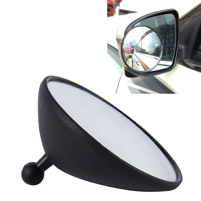 3R-098 Car Blind Spot Rear View Wide Angle Mirror, Diameter: 9.8cm(Black)