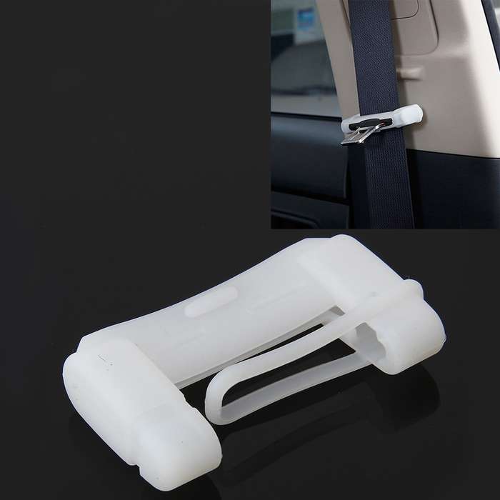 Universal Adjustable Car Seat Belt Buckle Plug Protective Cover Case(Red)
