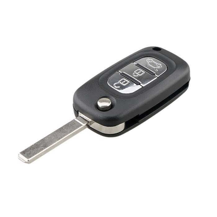 For RENAULT Clio / Megane / Kangoo / Modus Car Keys Replacement 3 Buttons Car Key Case with Foldable