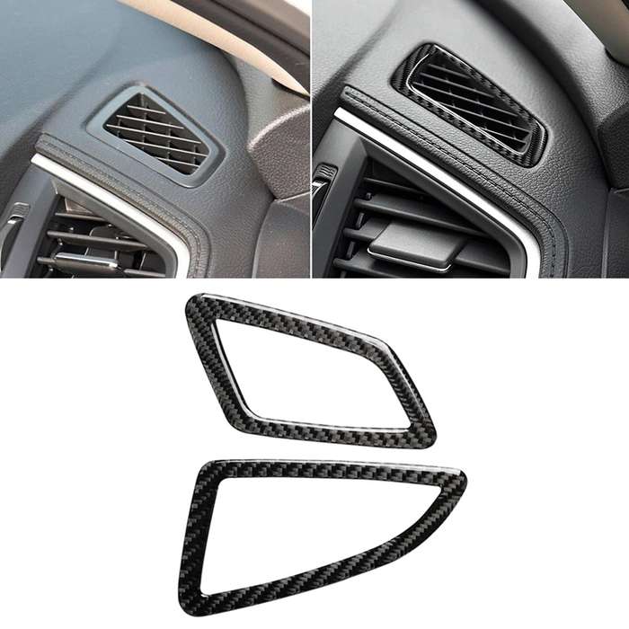 Car Carbon Fiber Left Drive Instrument Air Outlet Decorative Sticker for Honda Tenth Generation Civi