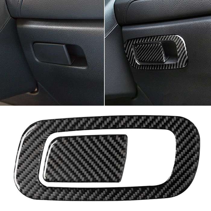 Car Carbon Fiber Storage Box Switch Decorative Sticker for Honda Tenth Generation Civic 2016-2019, L