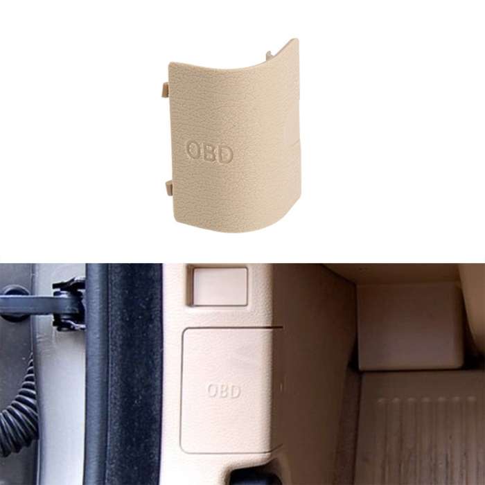 Car Diagnostic Plug Cover OBD Panel Decorative Cover 51437147538 for BMW F25 2011-2016 (Beige)