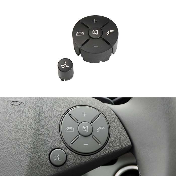 Car Right Side Steering Wheel Switch Buttons Panel for Mercedes-Benz W204 2007-2014, Left Drivi