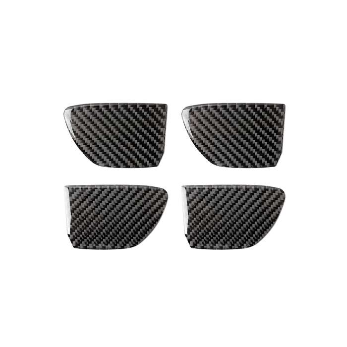 4 PCS Car Carbon Fiber Door Inner Handle Wrist Panel Decorative Sticker for Infiniti Q50 / Q60 2014-