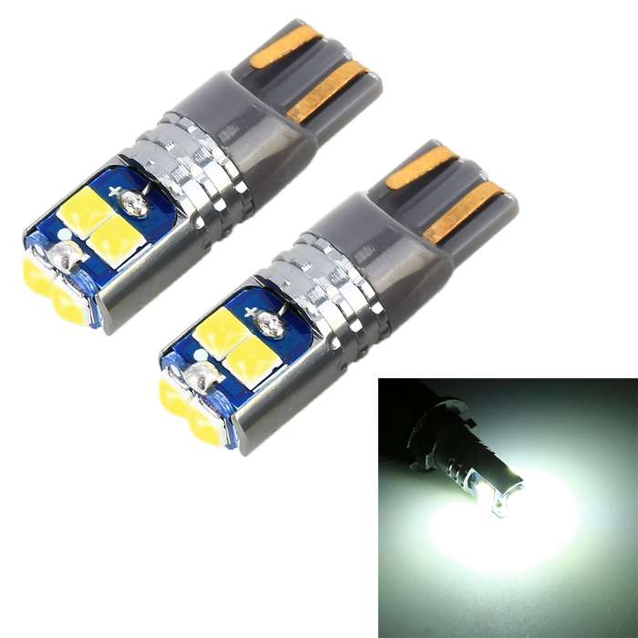 2 PCS T10 / W5W / 168 DC12-24V / 1.8W / 6000K / 140LM Car Clearance Light 4LEDs SMD-3030 Lamp Beads