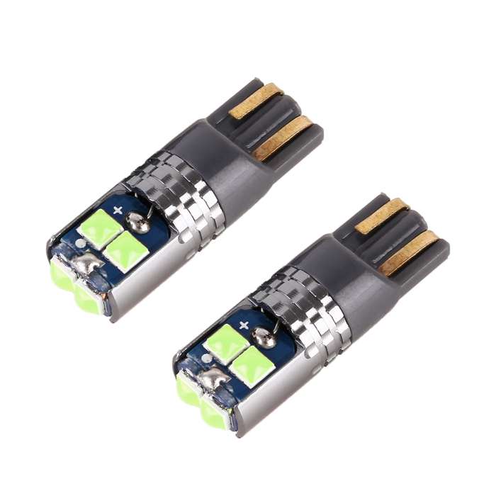 2 PCS T10 / W5W / 168 DC12-24V / 1.8W / 6000K / 140LM Car Clearance Light 4LEDs SMD-3030 Lamp Beads