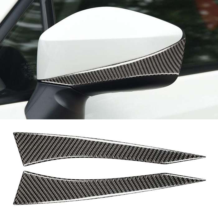 Car Carbon Fiber Rearview Mirror Anti-collision Strip for Subaru BRZ / Toyota 86 2013-2017, Left and