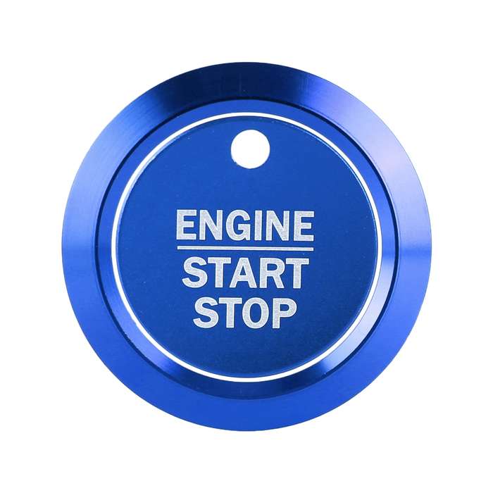 Car Engine Start Key Push Button Ring Trim Sticker Decoration for Ford F150 (Gold)