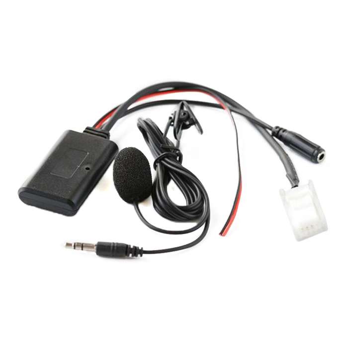 Car Wireless Audio Adapter Cable Bluetooth Music AUX Receiver + MIC Phone Function for Mazda 5 8 CX