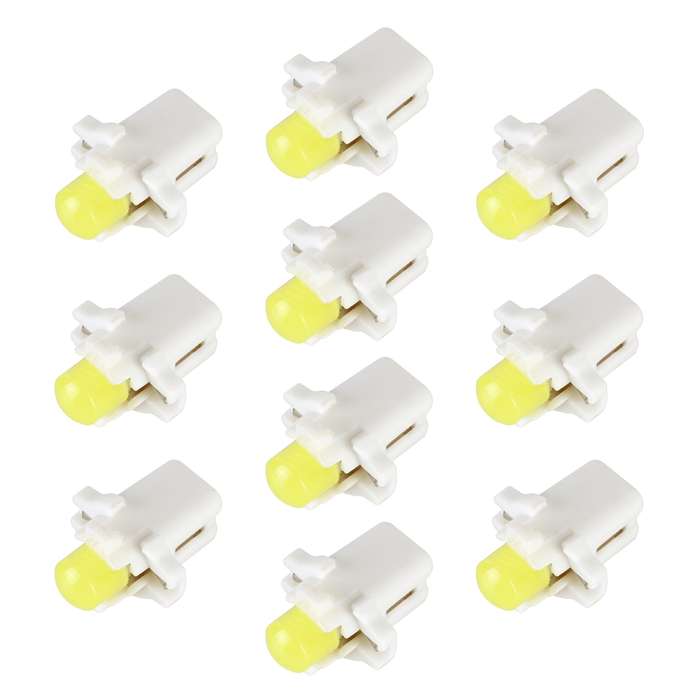 10 PCS B8.3 0.2W DC12V Wedge Instrument Panel COB LED Light Dashboard Gauge Cluster Indicator Lamp B