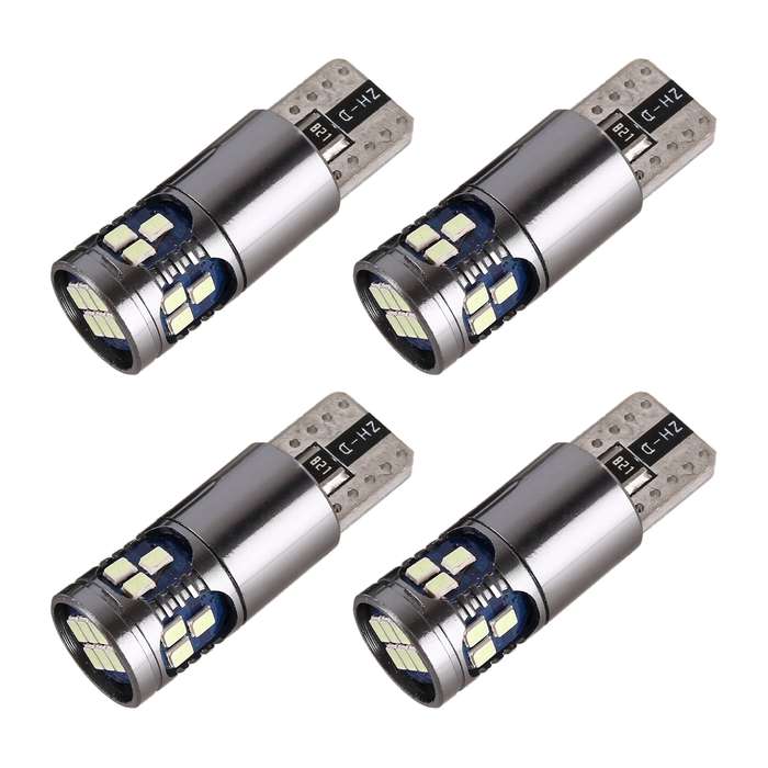 4 PCS T10 DC12V / 2.5W Car Clearance Light 18LEDs SMD-3020 Lamp Beads(White Light)