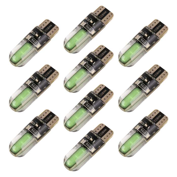 10 PCS T10 DC12V / 1W Car Clearance Light COB Lamp Beads (Ice Blue Light)