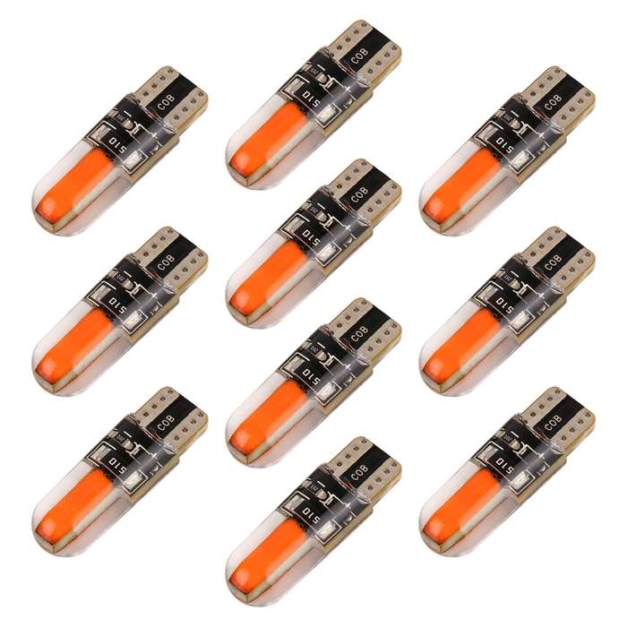 10 PCS T10 DC12V / 1W Car Clearance Light COB Lamp Beads (Ice Blue Light)